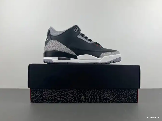 Reps TB Black Air 3 Cement DN3707-010 Jordan 0608